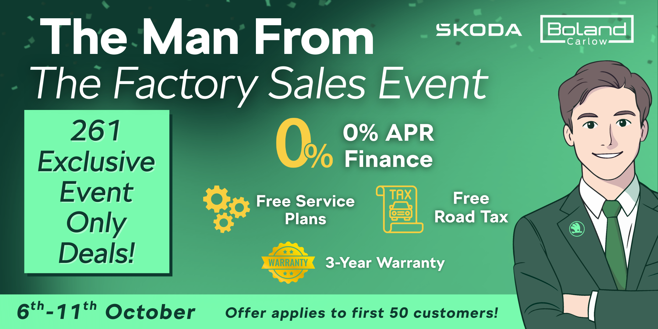Boland Škoda Carlow – 261 Sales Event Terms & Conditions